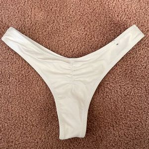 White Cheeky Bikini Bottoms